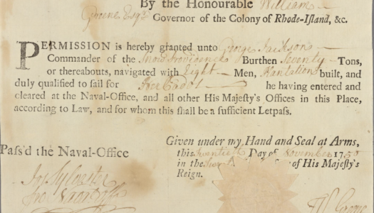 Governor’s 1708 Report Tells Where the First Black Enslaved People Who Arrived in Rhode Island Came from and About the Arrival of the First Slave Ship from Africa